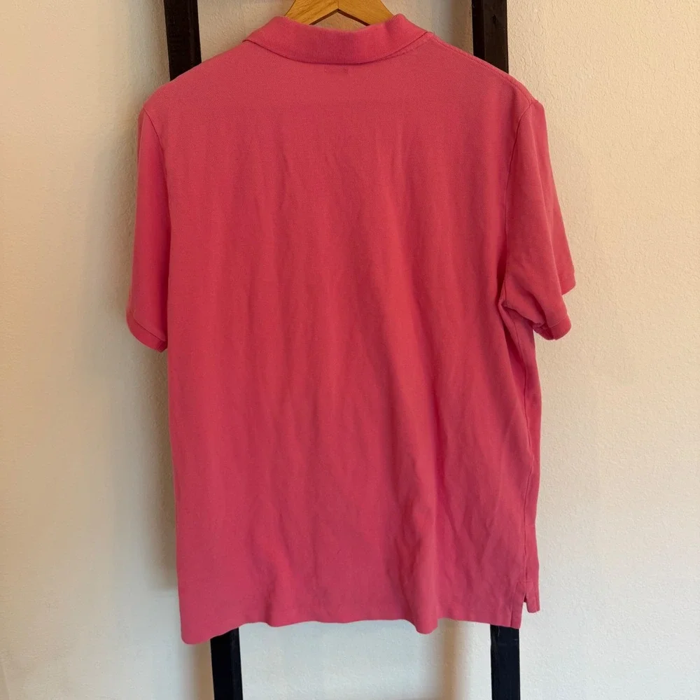 Polo Ralph Lauren Polo Shirt Mens Large Pink Classic Fit‎ Short Sleeve Pony Logo